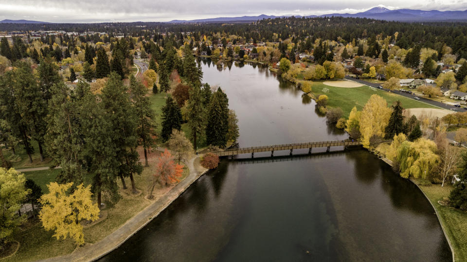 Aerial view of Bend, Oregon