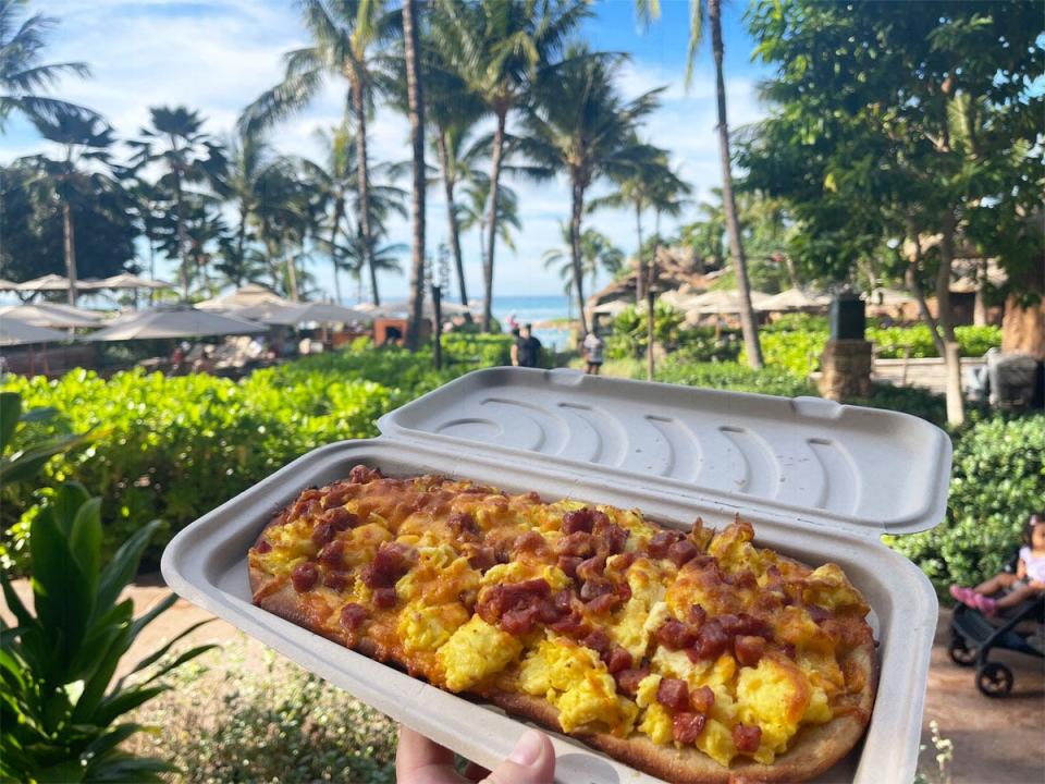 Portuguese sausage flatbread aulani