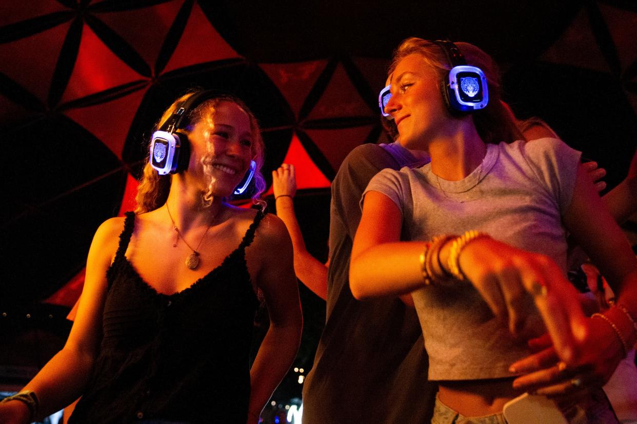 A silent disco is one of the fun options taking place Saturday night at Newport Aquarium's Sea of Love.