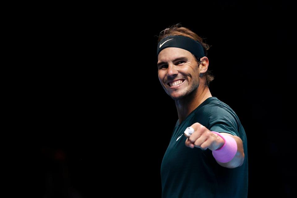 <p>Rafael Nadal will face Daniil Medvedev in the last four at the ATP Finals</p> (Getty Images)