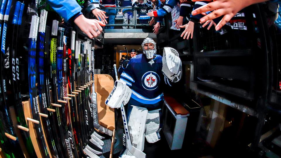 The Winnipeg Jets are in a free fall. (Photo by Darcy Finley/NHLI via Getty Images)