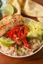 <p>These <a href="https://www.delish.com/cooking/recipe-ideas/recipes/a52015/honey-cilantro-lime-salmon-recipe/" rel="nofollow noopener" target="_blank" data-ylk="slk:cilantro-lime salmon;elm:context_link;itc:0;sec:content-canvas" class="link ">cilantro-lime salmon</a> bowls will definitely make your stomach happy. They're jam-packed with healthy stuff—like brown rice and avocado—that will make you feel good, inside and out.</p><p>Get the <strong><a href="https://www.delish.com/cooking/recipe-ideas/recipes/a58003/cilantro-lime-salmon-bowls-recipe/" rel="nofollow noopener" target="_blank" data-ylk="slk:Cilantro Lime Salmon Bowls recipe;elm:context_link;itc:0;sec:content-canvas" class="link ">Cilantro Lime Salmon Bowls recipe</a></strong>.</p>