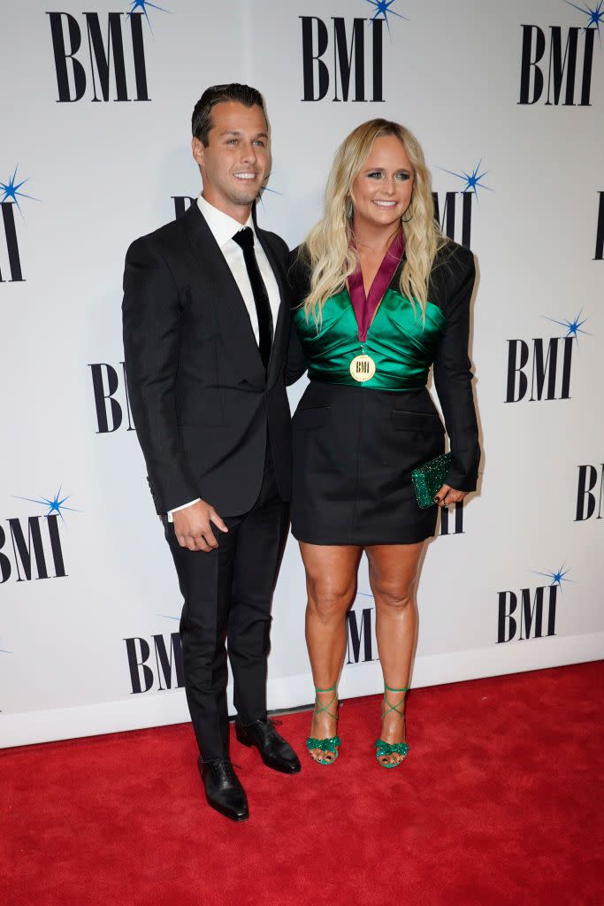 miranda lambert and brendan mcloughlin at 68th bmi country awards