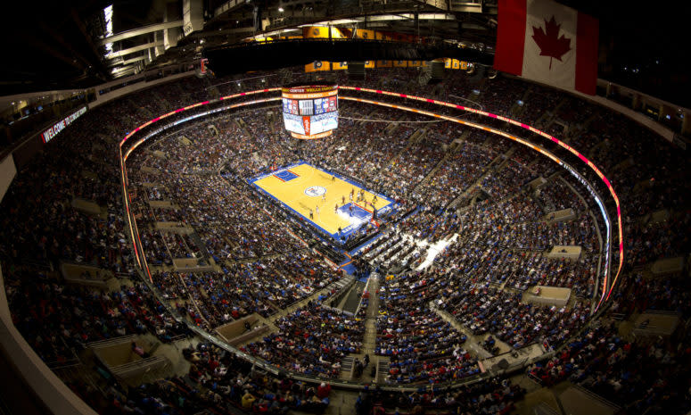 A general view of the Philadelphia 76ers arena.