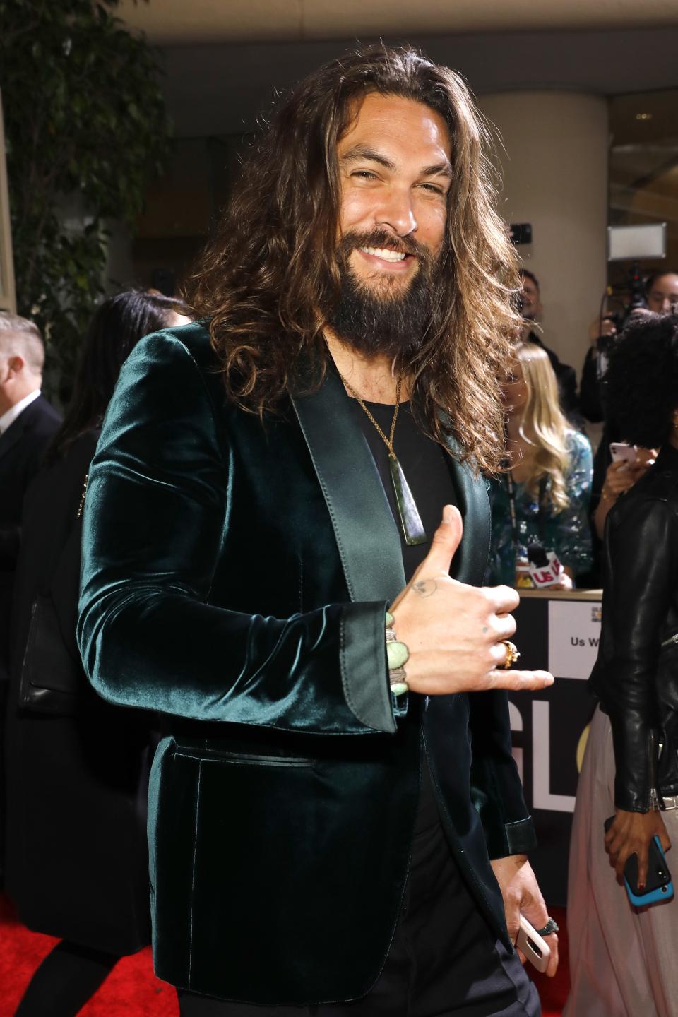 Momoa at the 77th annual Golden Globe Awards.