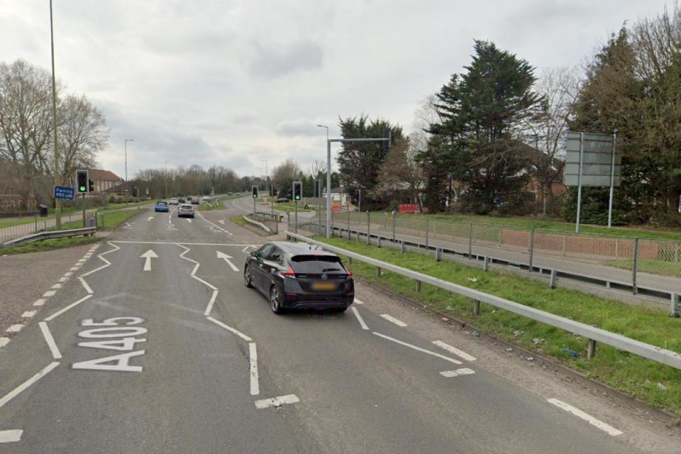 The A405 near McDonald's in Garston <i>(Image: Google Street View)</i>