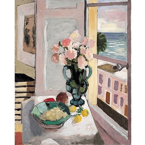 ines de la fressange matisse roses at the window - Credit: photo © private collection