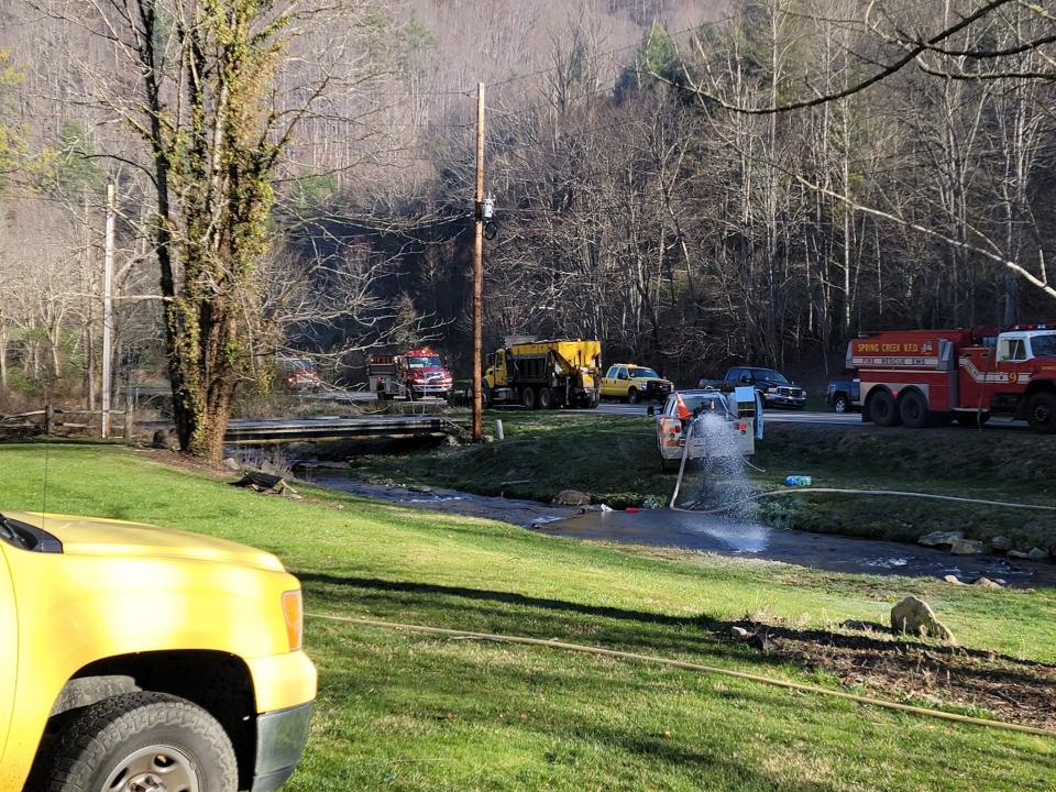 Spring Creek Volunteer Fire Department responded to a fire at the Cook family residence in Hot Springs, located 675 N.C. 63 Hwy. in Hot Springs, shortly after 6:15 a.m. March 15.