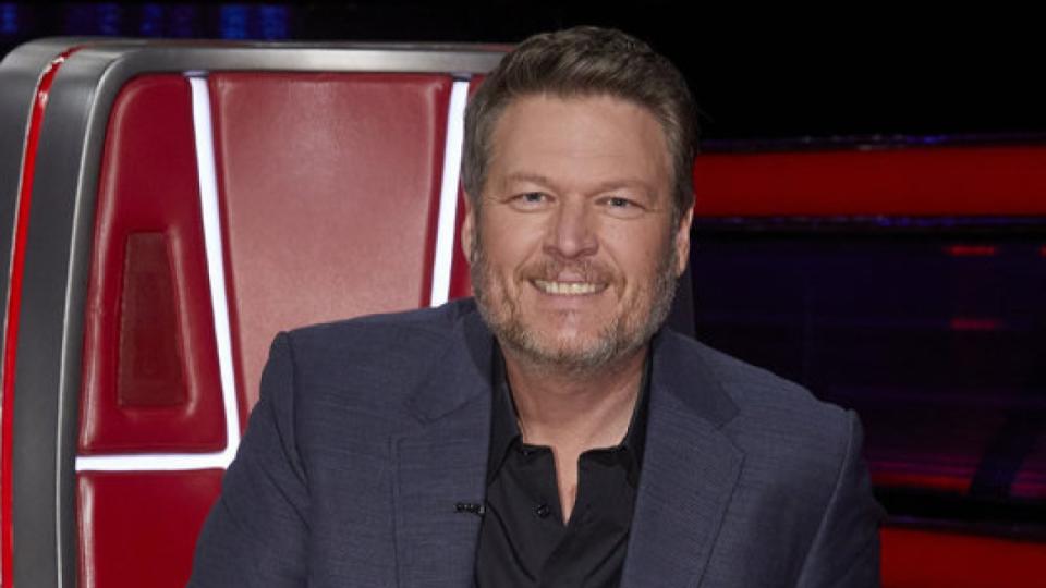 Blake Shelton smiling in The Voice