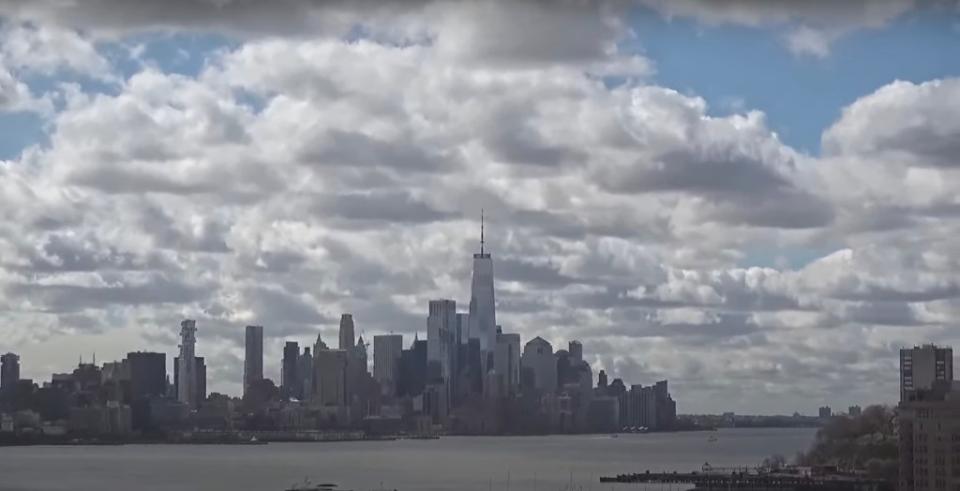 EarthCam has cameras located around New York and the tri-state area and helped to capture the historic occurrence. YouTube/EarthCam