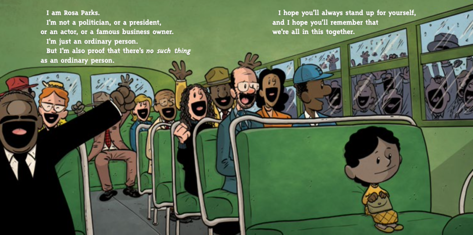 One of the pages inside “I am Rosa Parks.”