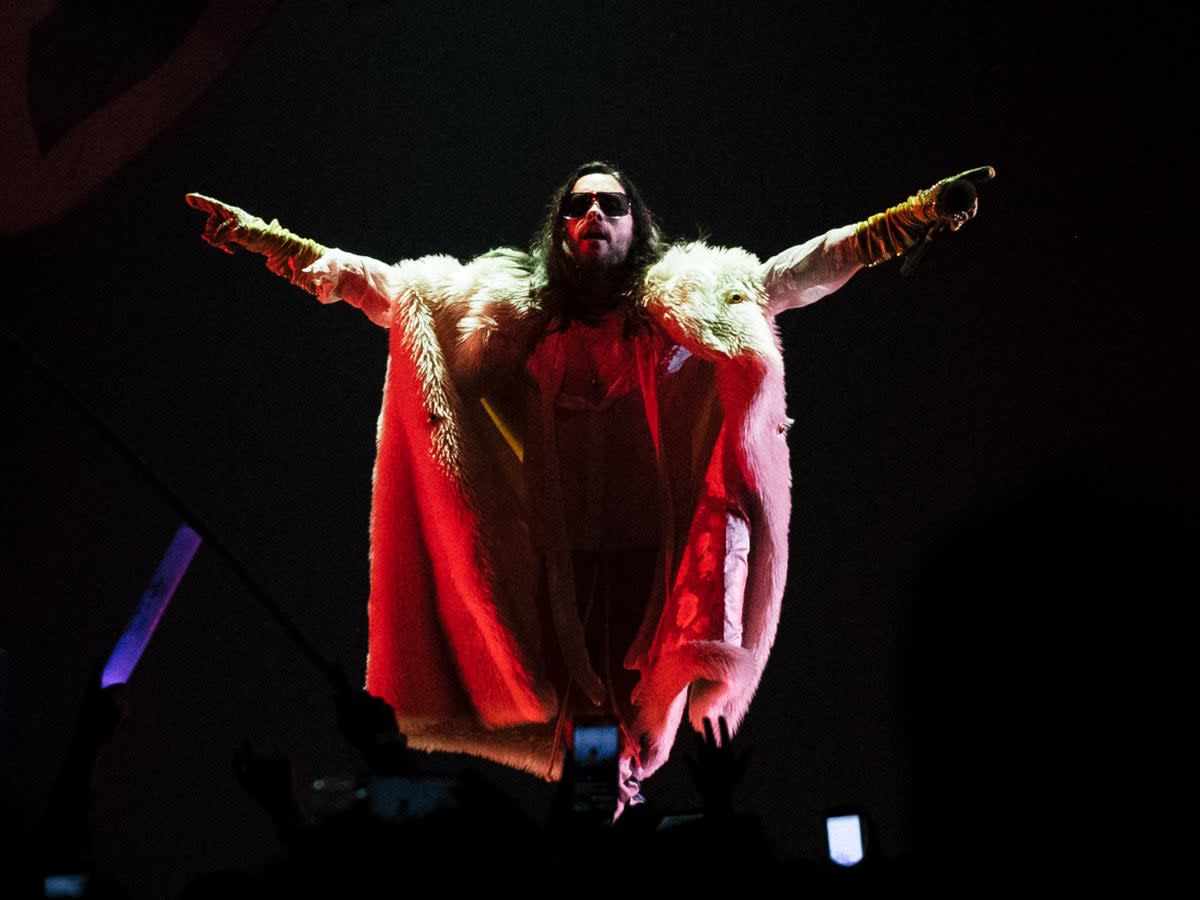 Jarde Leto performing with Thirty Seconds to Mars in 2018 (Getty/KROQ/Entercom)