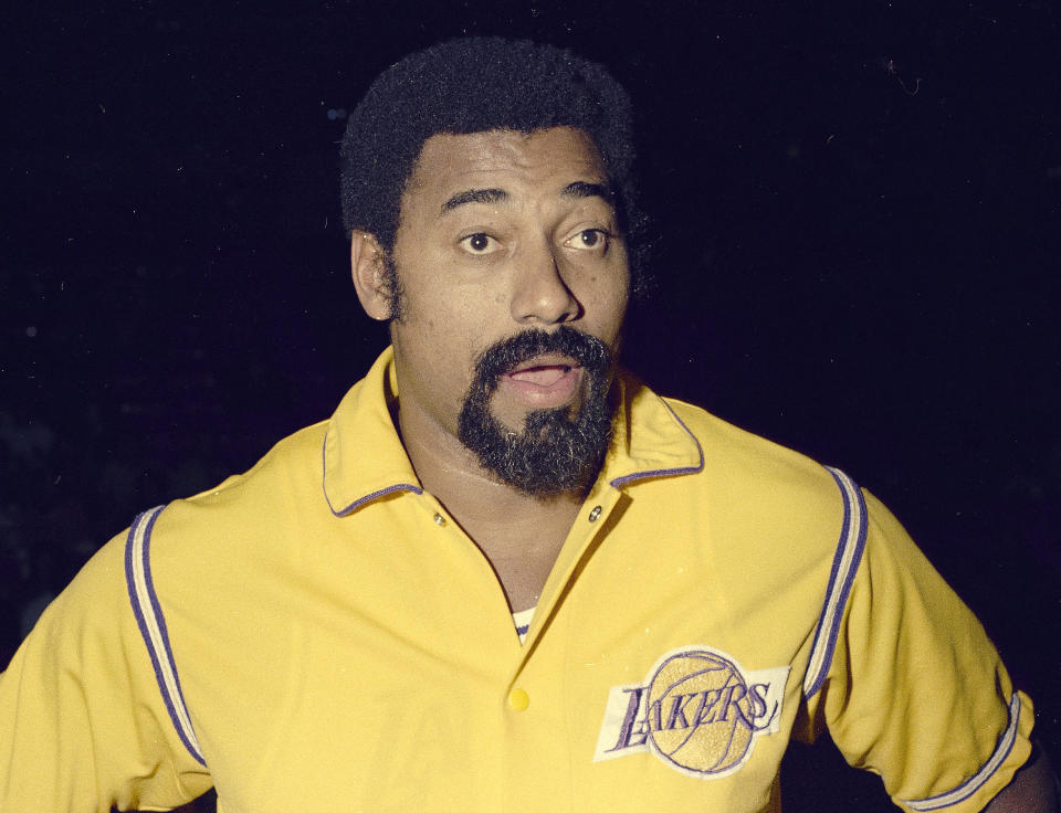 Los Angeles Lakers' star Wilt Chamberlain is seen, 1973.  (AP Photo)