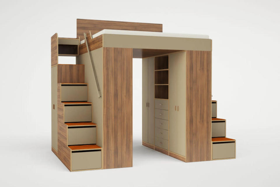 Urbano king loft bed. (Roberto Gil)