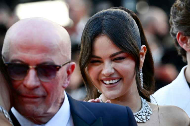 Selena Gomez stars in 'Emilia Prrez' as a sex-changing cartel boss's unsuspecting wife (LOIC VENANCE)