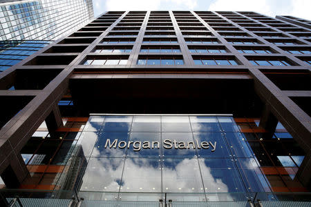 FILE PHOTO: A view of the Morgan Stanley London headquarters at Canary Wharf financial centre in London, Britain June 24, 2016. To match Special Report BRITAIN-EU/BANKS REUTERS/Russell Boyce/File Photo