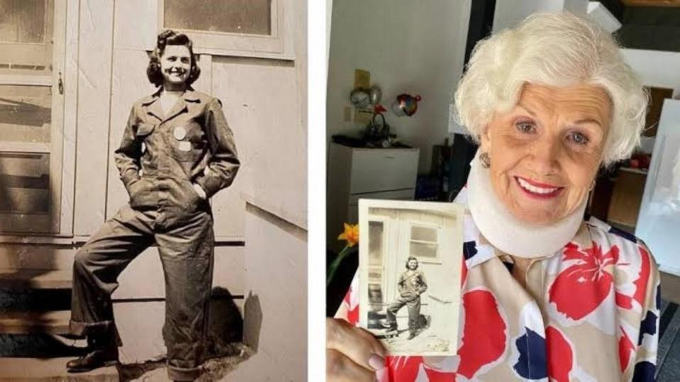 PHOTO: Lucille “Cille” MacDonald became a journeyman welder in Brunswick, Georgia, during World War II. (ABC News)