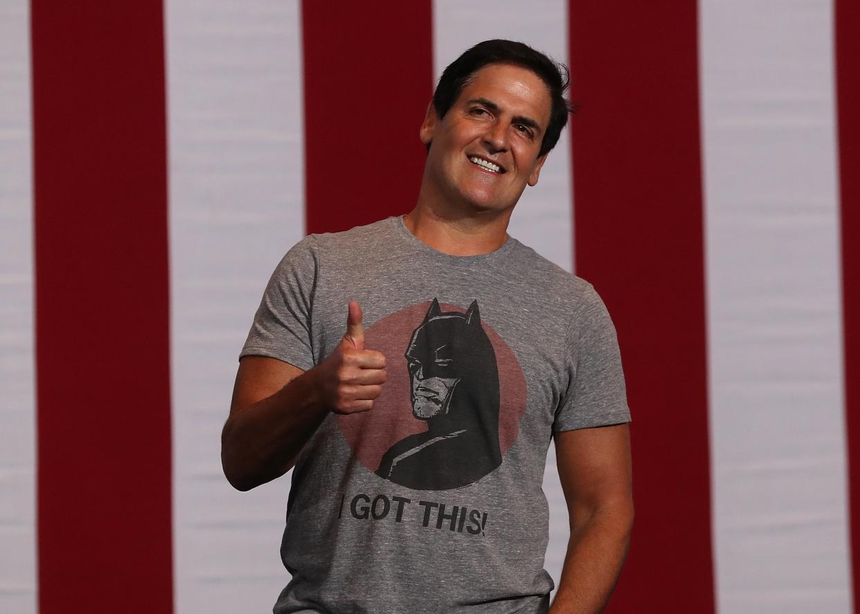 <p>Billionaire Mark Cuban says he has ‘hedged the heck’ out of his portfolio amid worries over GameStop market war</p> (Justin Sullivan/Getty Images)