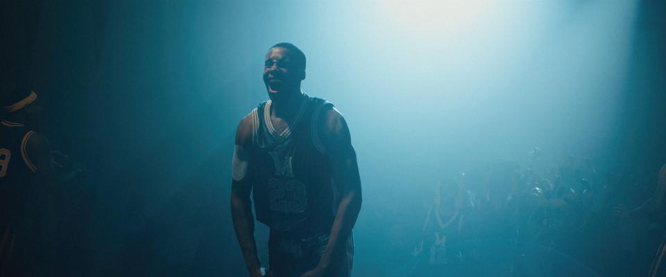 Marquis “Mookie” Cook as LeBron James in "Shooting Stars," directed by Chris Robinson.