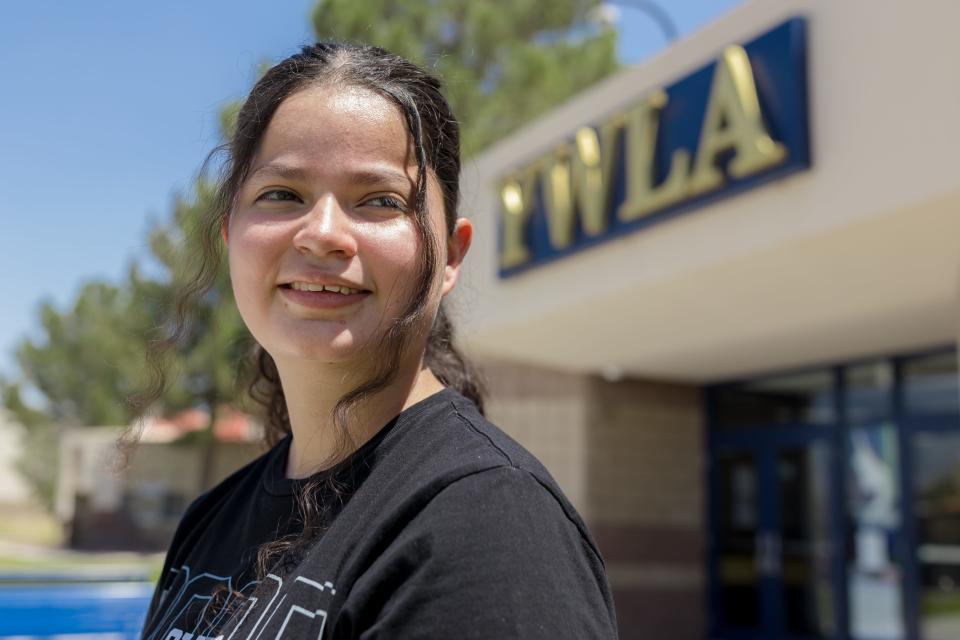 On June 2, Ashley Leyva will be part of the first class to graduate from the Young Women's Leadership Academy, an all-girls school that belongs to the Ysleta Independent School District.
