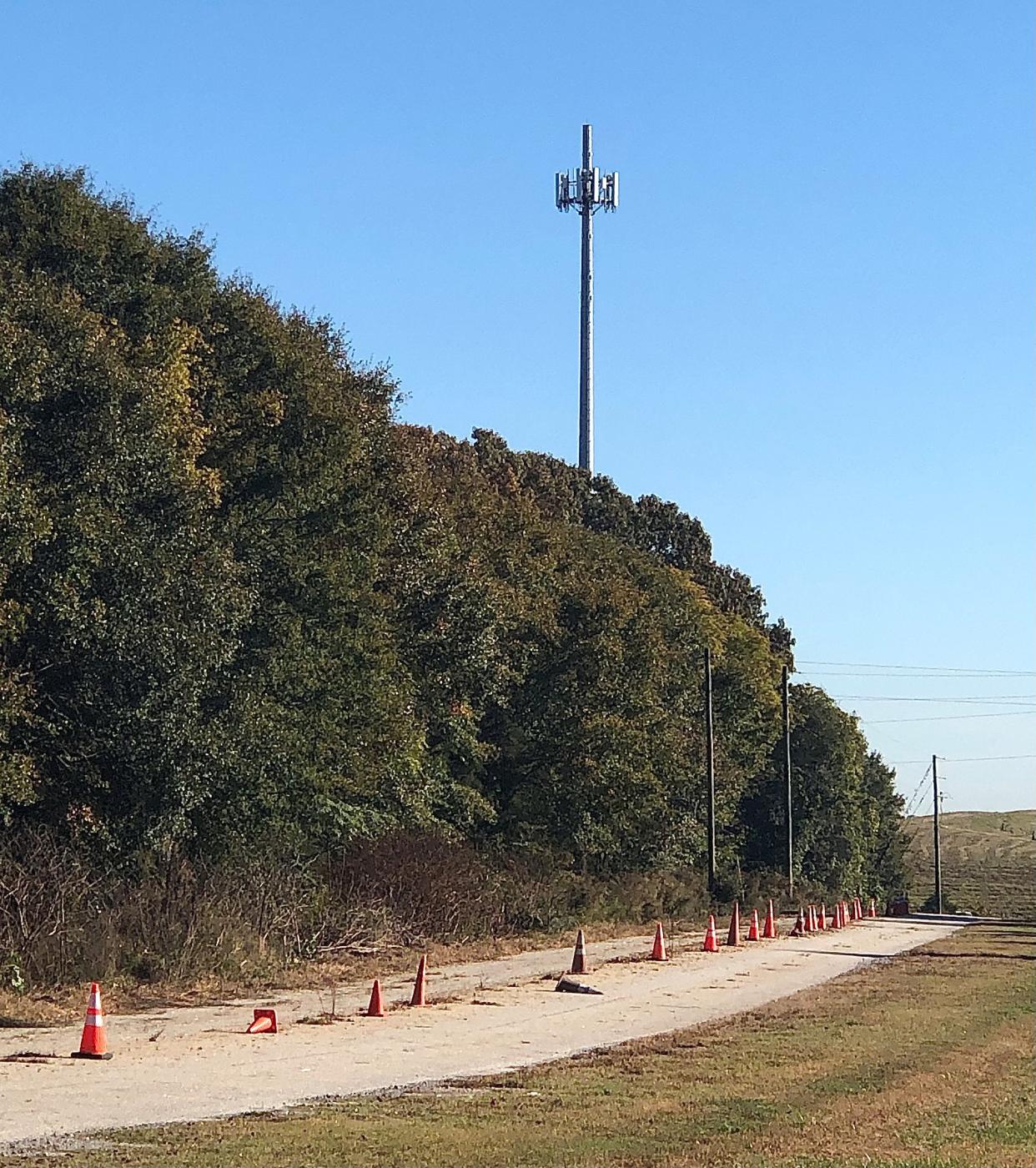 County staffers said this is a cell phone tower above the trees at the Enoree Residential Waste and Recycling Center on Anderson Ridge Road.