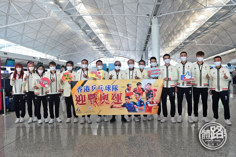 香港乒乓球代表隊已經身在東京準備迎接奧運。