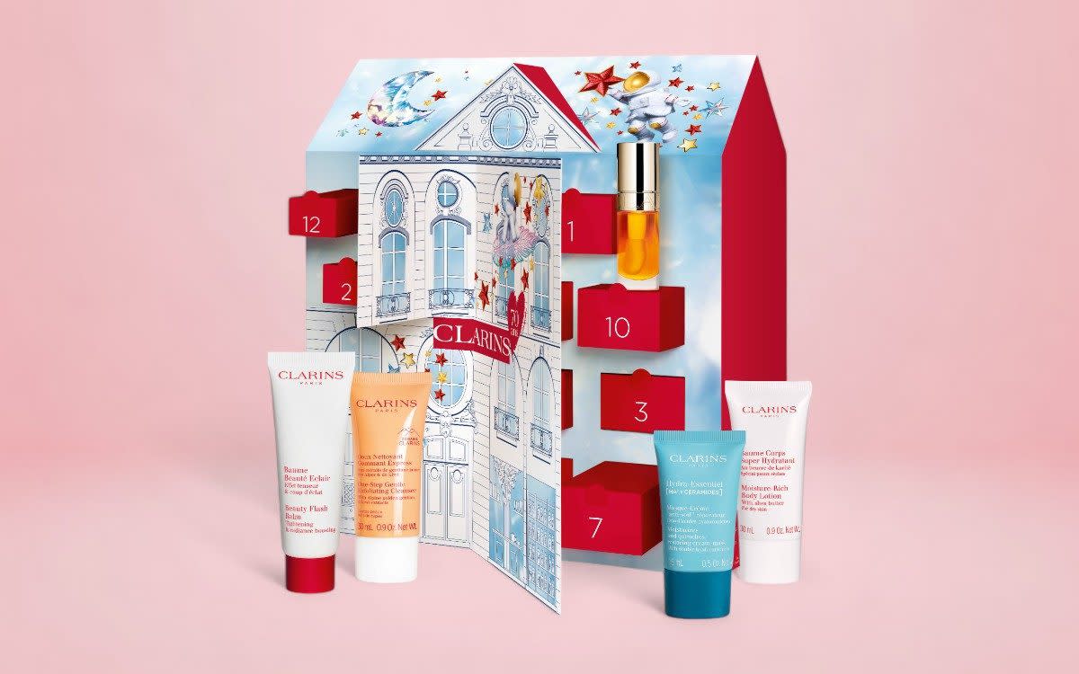 Clarins 12 Day Women's Advent Calendar best beauty advent calendar 2024