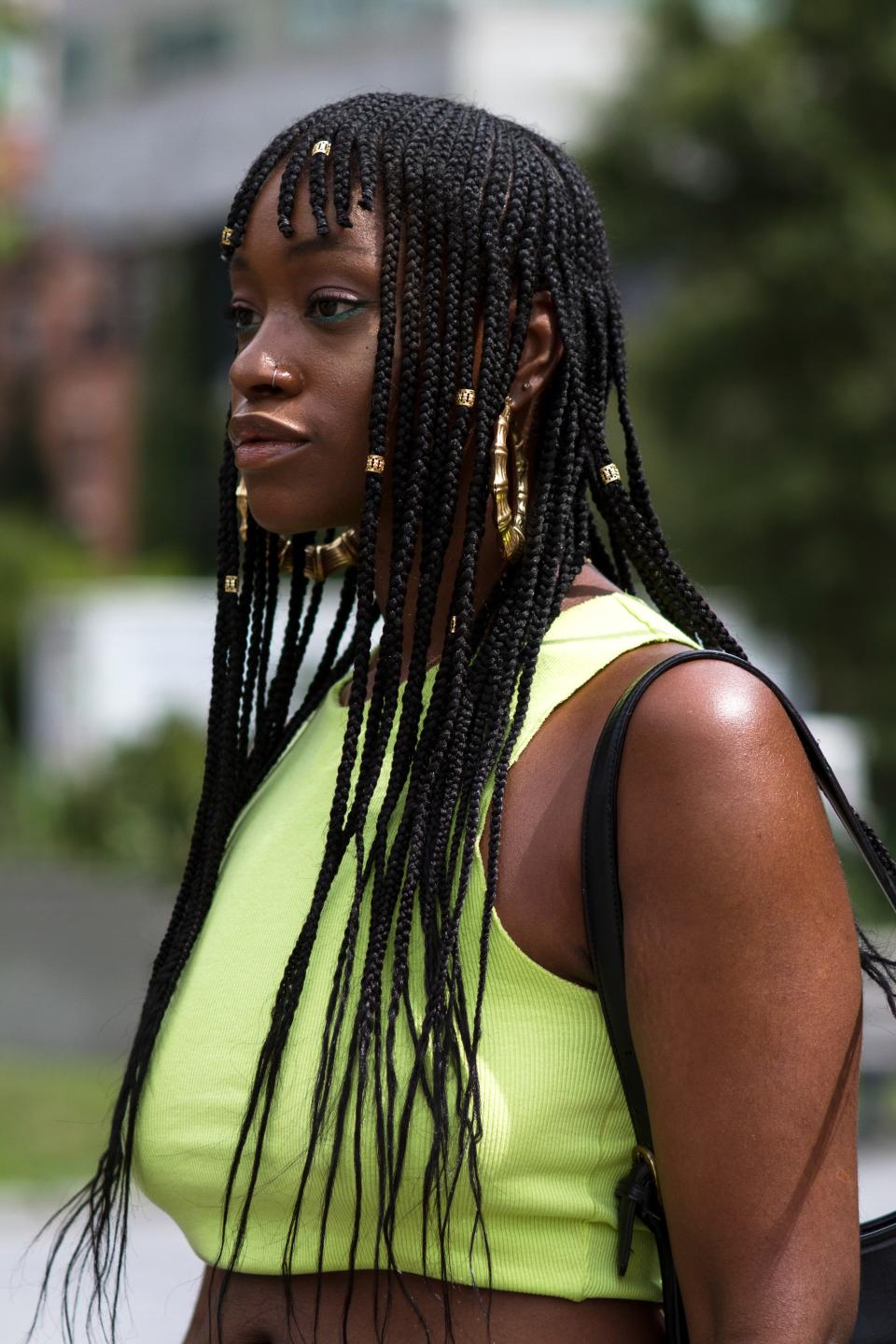 Box Braids — With A Bang