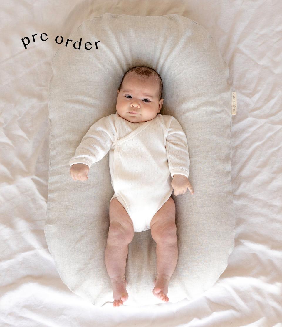 <p><strong>$209.95</strong></p><p><a href="https://bubbacloud.com.au/collections/collection/products/sand-dune-linen-bubba-cloud-airluxe-baby-lounger" rel="nofollow noopener" target="_blank" data-ylk="slk:Shop Now;elm:context_link;itc:0;sec:content-canvas" class="link ">Shop Now</a></p><p>There are so many options when it comes to a baby lounger—the Dockatot is a popular one—but we went for the Bubba Cloud. It’s light, you can select from a variety of beautiful linen covers, and is our little ones favorite place to sleep during the day. </p>