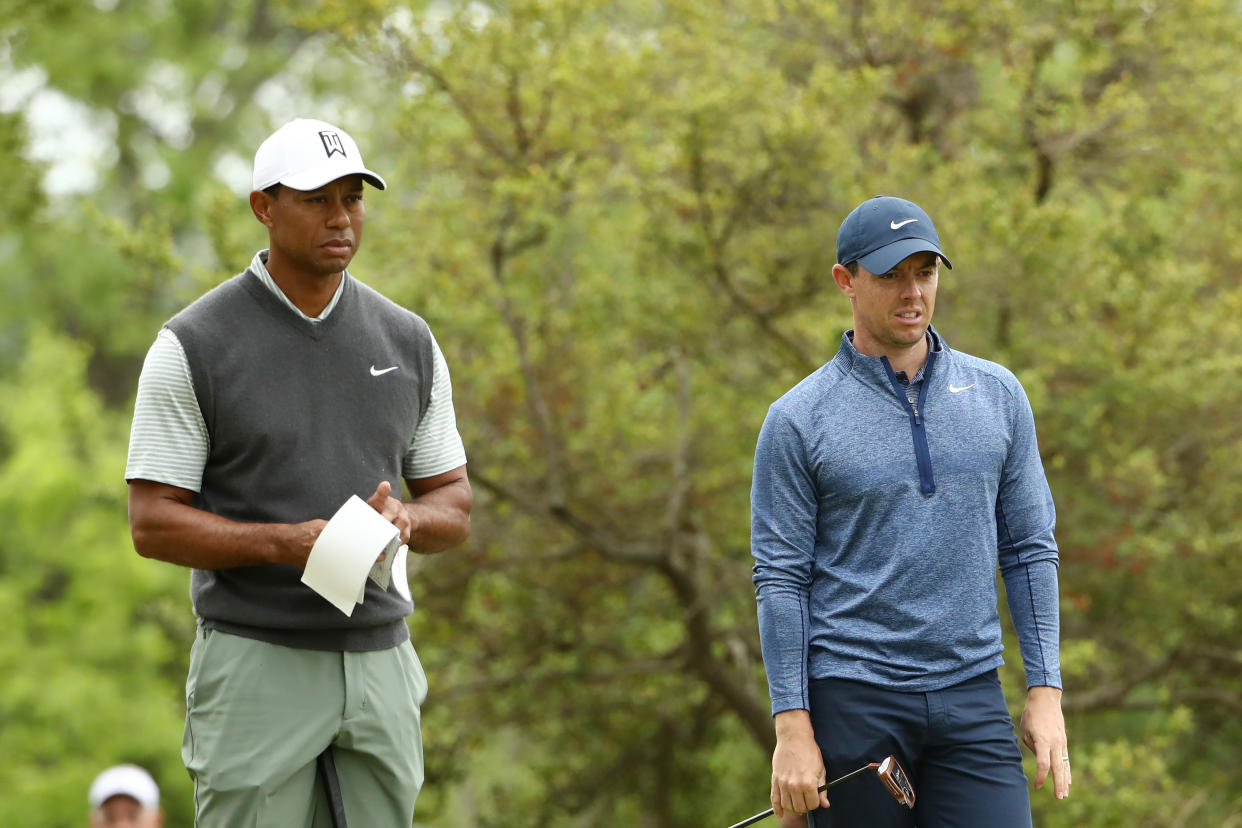 Tiger Woods and Rory McIlroy will play for skins in October. (Getty)