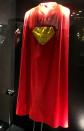 <p>Christopher Reeve’s cape from his Superman movies hangs in the Warner Bros. Experience.</p>