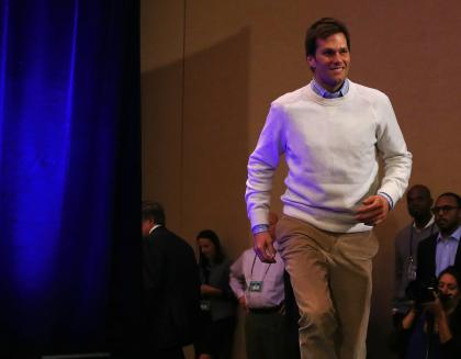 Tom Brady also addressed the media on Monday. (Getty)