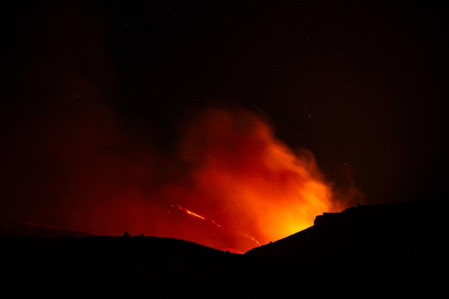 Crews continue to battle the Long Bend Fire near Maupin, Ore. on June 23, 2024. (Courtesy: Gabor Gardonyi)