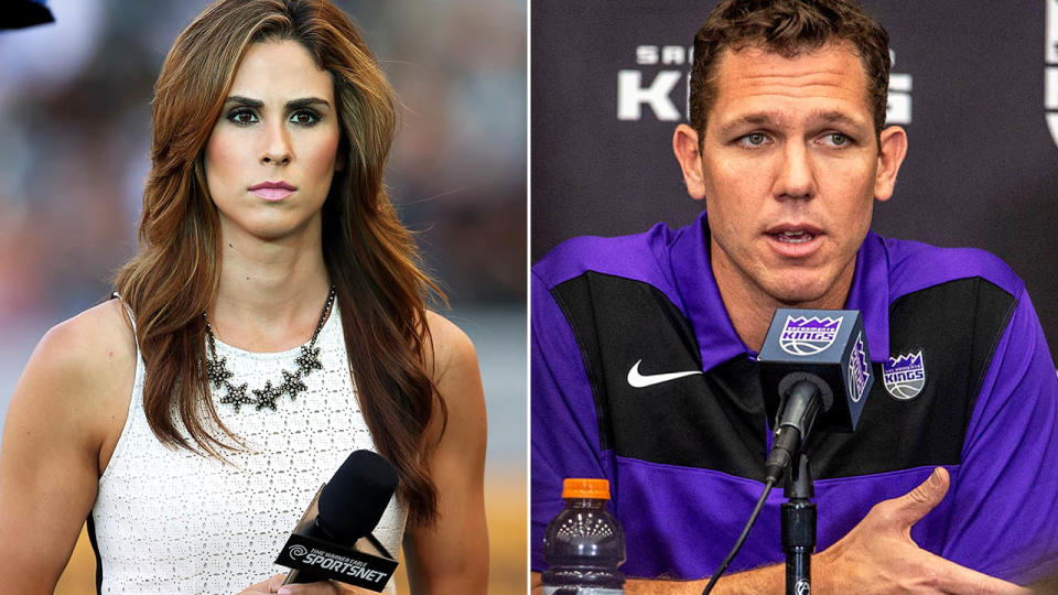 Kelli Tennant and Luke Walton. Image: Getty