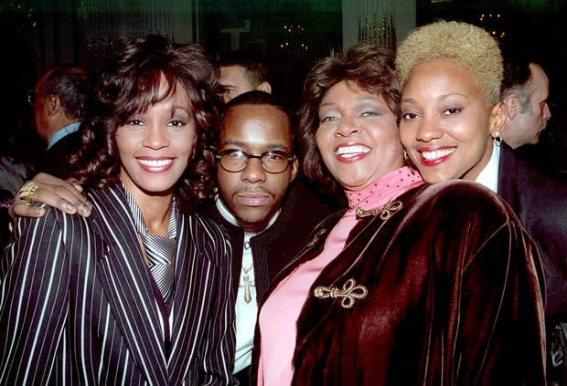 Whitney Houston Bobby Brown and Robyn Crawford in happier days in New York City RTNBaker / MediaPunch/IPX - Credit: RTNBaker / MediaPunch/MediaPunch