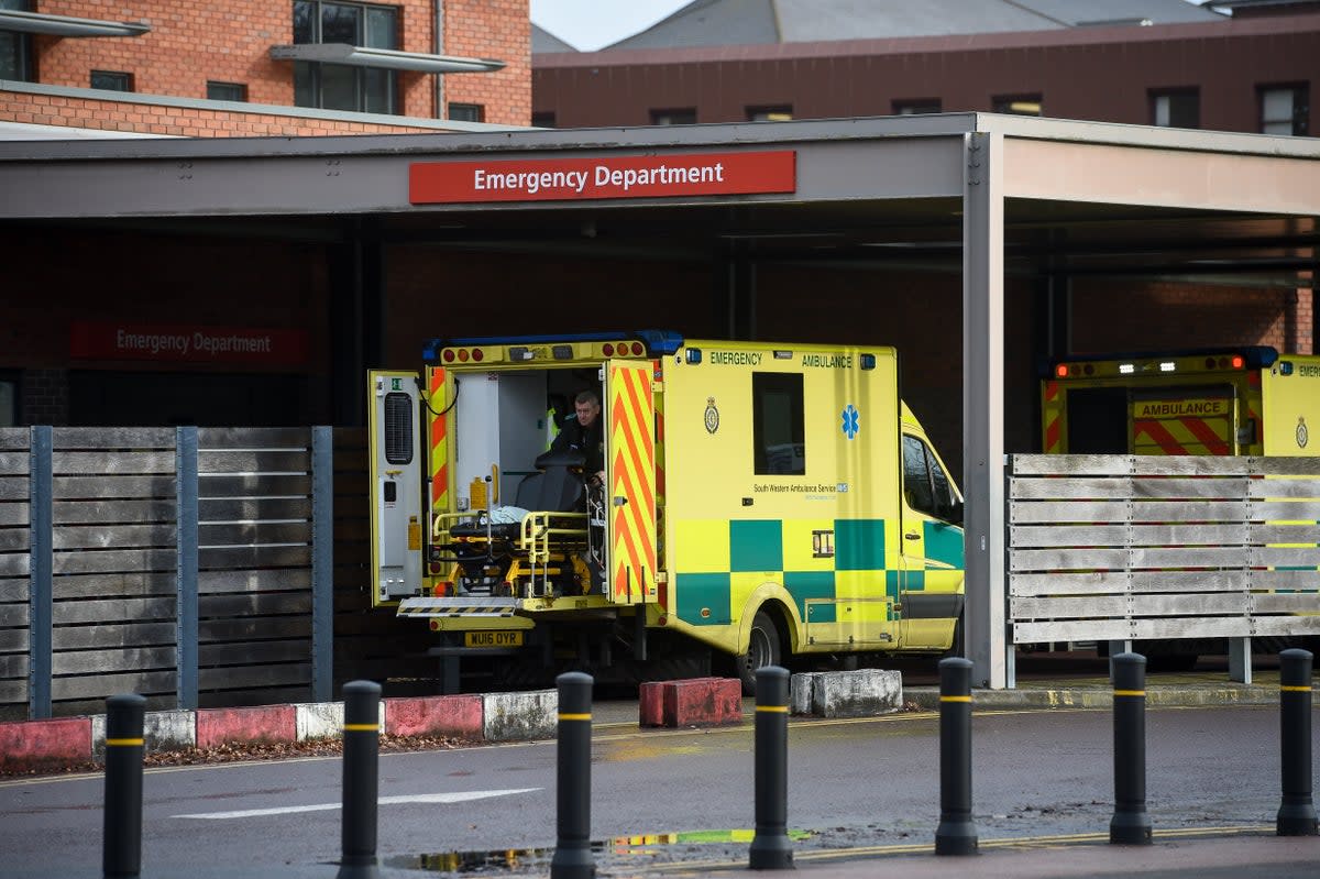 Some 72.3% of patients in England were seen within four hours at A&Es in April (Ben Birchall/PA) (PA Archive)