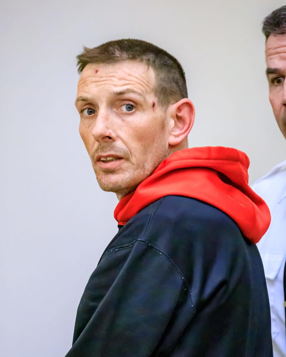 Authorities have named John “Jack” Harper, 45, a person of interest in the death of Weymouth resident Christine Mello. He was arraigned on charges related to the theft of Mello's debit card and car on April 4, 2024 at Quincy District Court.