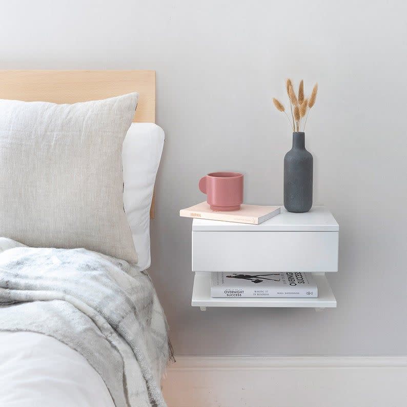 DIY Floating Nightstands That'll Upgrade Your Bedroom in a Snap