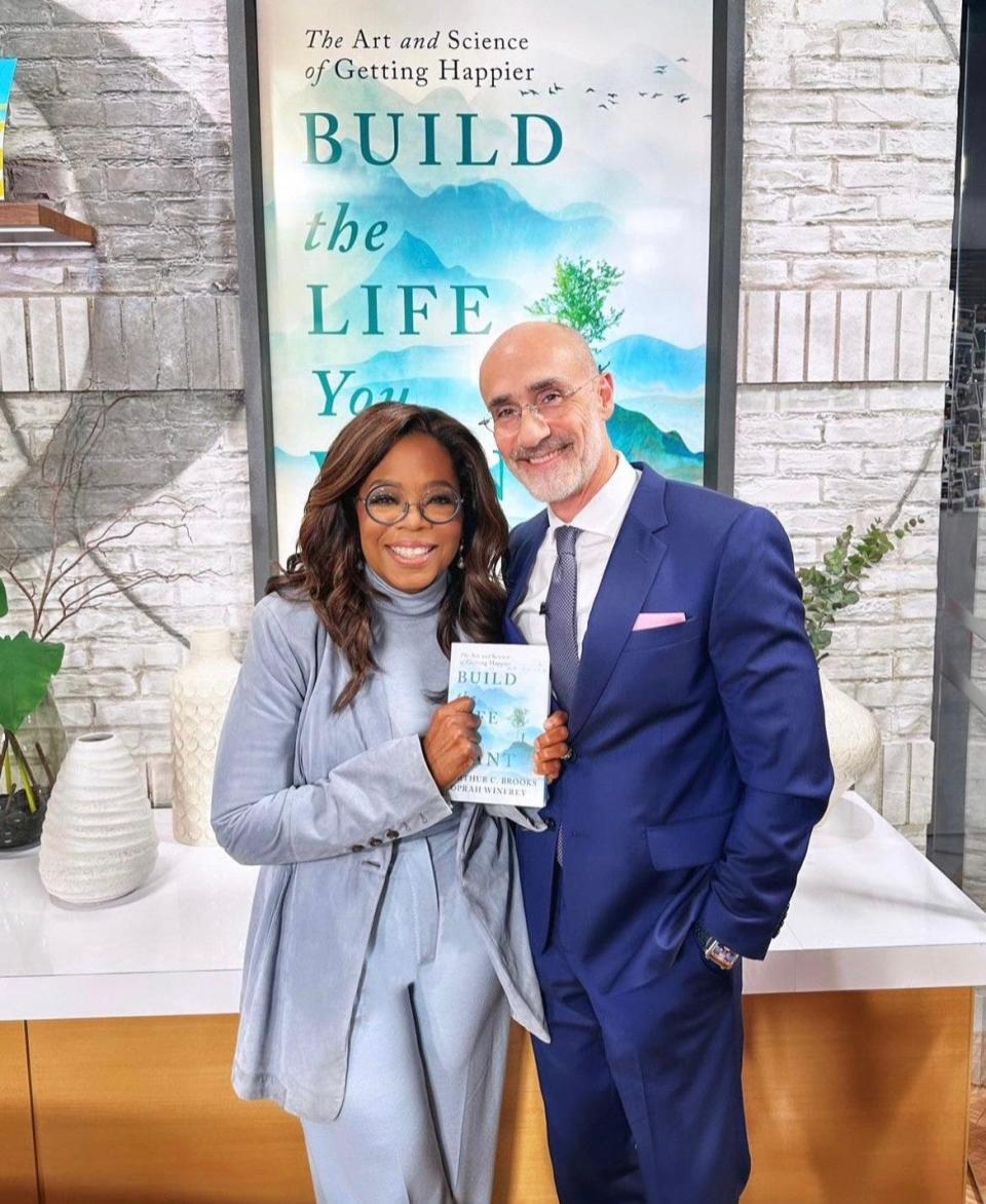 Arthur C. Brooks and Oprah Winfrey released “Build the Life You Want: The Art and Science of Getting Happier” last month. Winfrey first became familiar with the writings and teachings of Harvard "happiness" professor and best-selling author Brooks through his monthly column in The Atlantic.