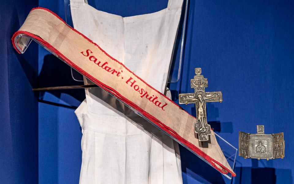 The Scutari uniform apron and sash designed by Florence Nightingale