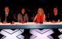 Britain’s Got Talent photos: Ah, the prestigious judges’ desk, we’d love to press that red buzzer.