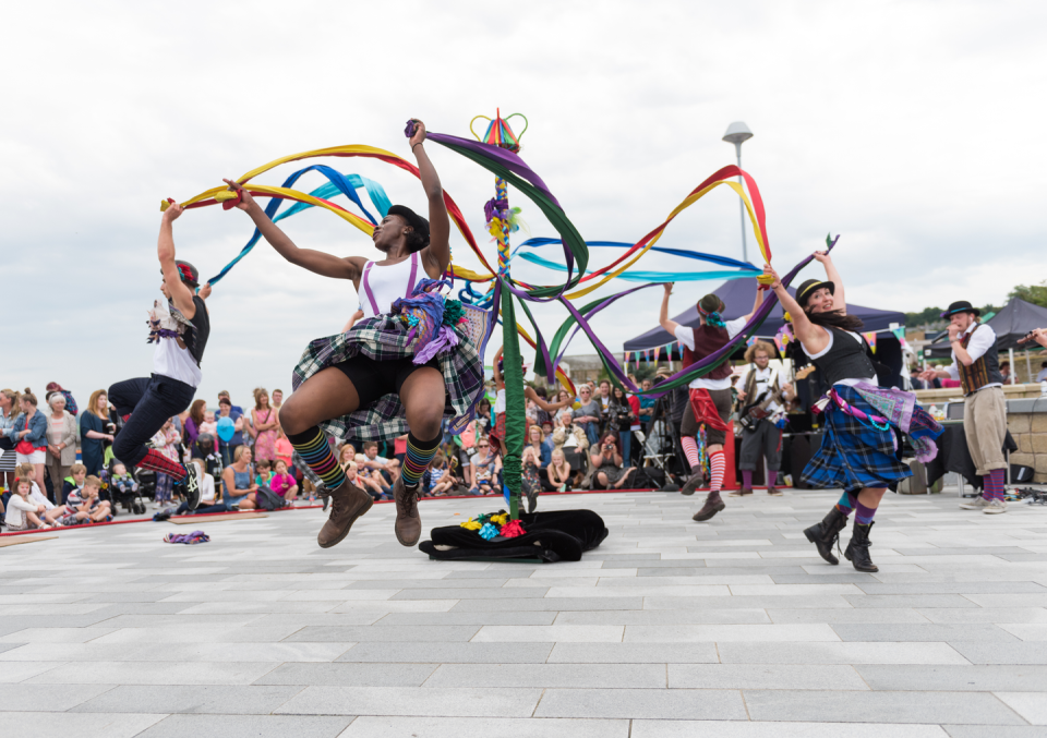 <p>To celebrate the jubilee, London's Southbank Centre presents a weekend full of music, dance and film events - from official classical pieces to jazz dedications to a thoroughly-British punk knees up - all taking their cues from Britain's multicultural makeup. There will be performances from the Royal Philharmonic Orchestra and the BBC Concert orchestra. Additionally, the Nu Civilisation Orchestra, presented by Tomorrow’s Warriors, will perform a selection of Duke Ellington’s compositions in the Queen Elizabeth Hall on 3 June, including The Queen’s Suite, which was inspired by Ellington’s meeting with Her Majesty The Queen in 1958. There will also be a special screening of Danny Boyle's limited series, Pistol, about the ultimate punk band, the Sex Pistols. Plus, the Southbank's Riverside Terrace will be transformed into a dance floor on 2 June thanks to Folk Dance Remixed, Step Hop House - a free event that mixes traditional folk dances like maypole, clogging and ceilidh, with street, house and breakdance, with a hint of African and Bollywood thrown in, all to a live soundtrack of fiddle and beatboxing.<strong><a href="https://www.southbankcentre.co.uk/" rel="nofollow noopener" target="_blank" data-ylk="slk:;elm:context_link;itc:0;sec:content-canvas" class="link "><br></a></strong></p><p><strong><a href="https://www.southbankcentre.co.uk/" rel="nofollow noopener" target="_blank" data-ylk="slk:Southbank Centre;elm:context_link;itc:0;sec:content-canvas" class="link ">Southbank Centre</a>, Belvedere Rd, London SE1 8XX</strong></p>