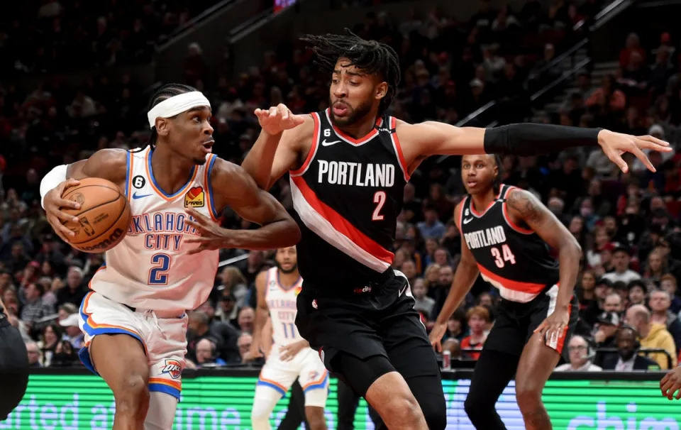 Shai Gilgeous-Alexander’s 44 Points Lead Thunder to Victory Over Trail Blazers in High-Scoring Affair