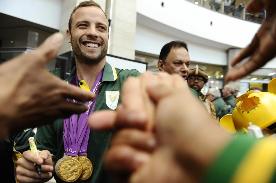 SA Paralympic team arrival at O.R Tambo International Aiport in Johannesburg, South Africa