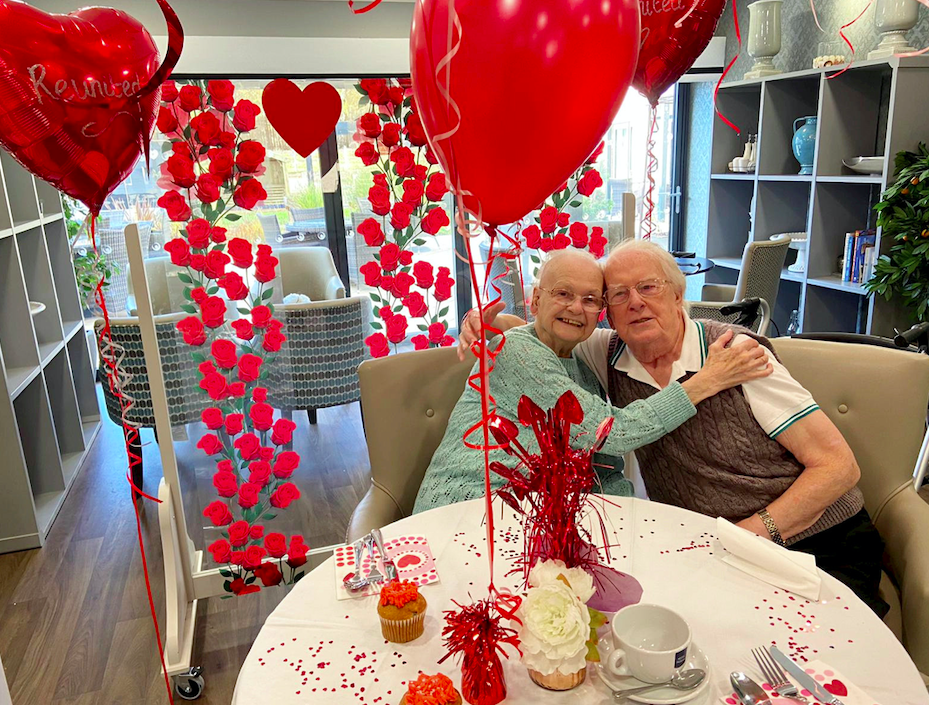 Betty and Kenneth Meredith were reunited after spending over a month apart. (SWNS)