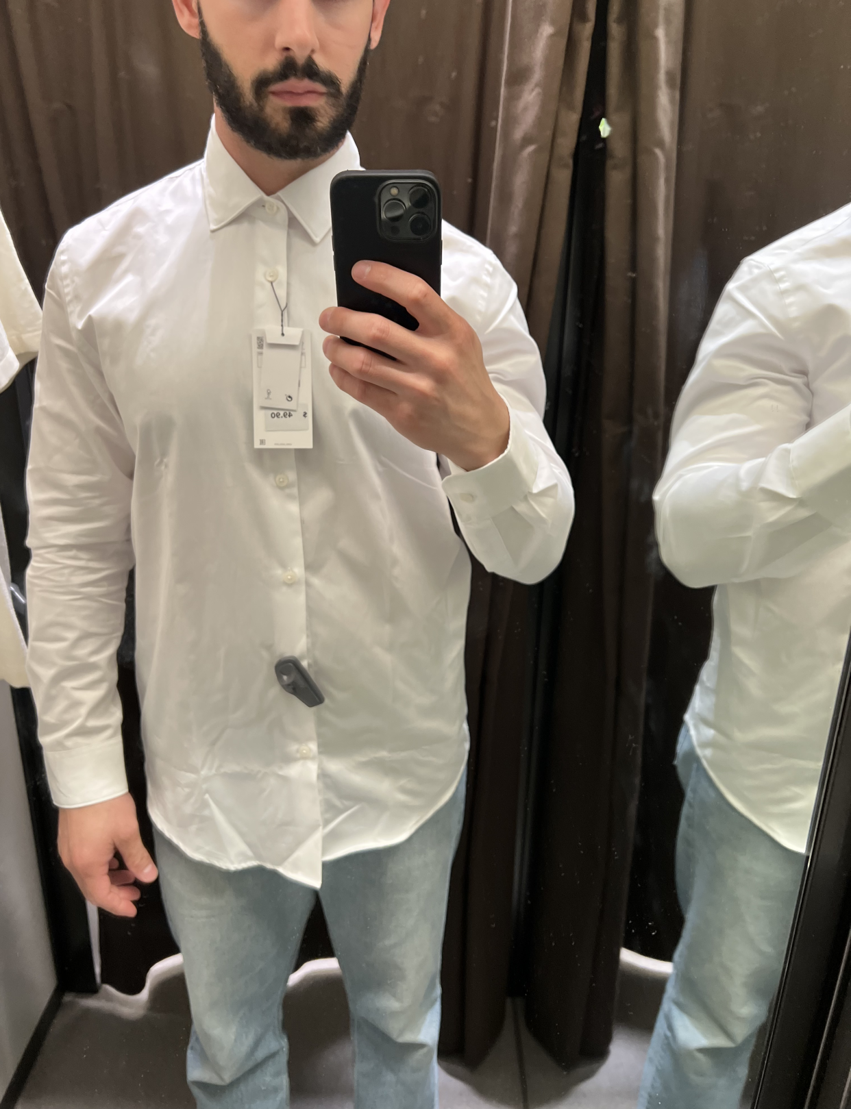 best white dress shirt, ZARA textured shirt