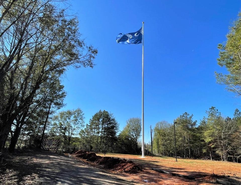 The owner of a Spartanburg County property where a flagpole flying the Confederate flag and South Carolina state flag was ordered to be removed has appealed the notice of violation, officials said.