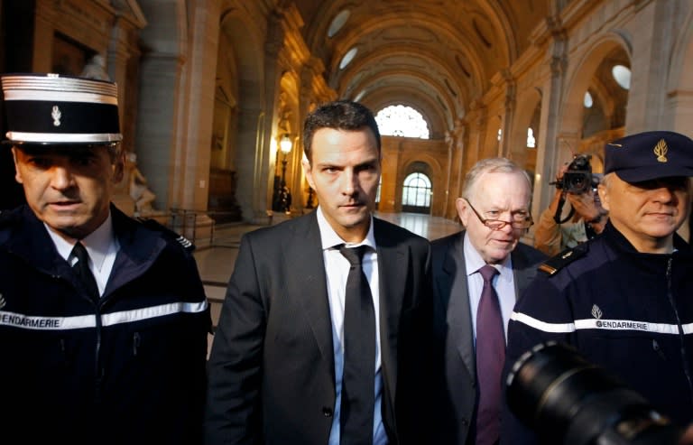 Kerviel is sentenced to five years in prison and ordered to pay Societe Generale 4.9 billion euros in damages and interest on October 5, 2010