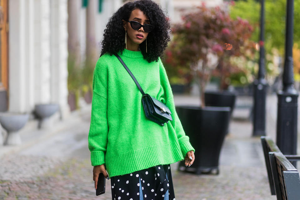 How To Style Bright Sweaters