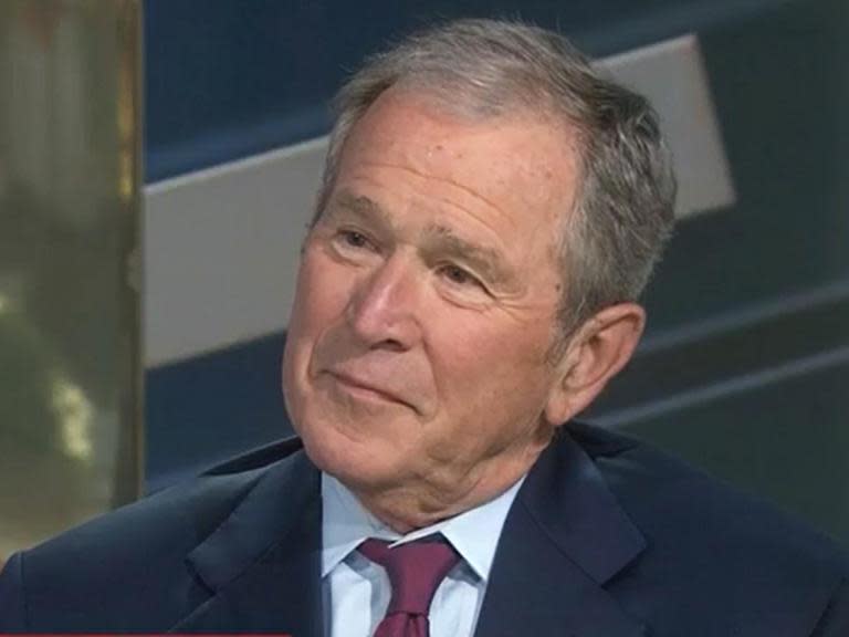 George W Bush says he’s ‘disturbed’ by immigration rhetoric under Trump